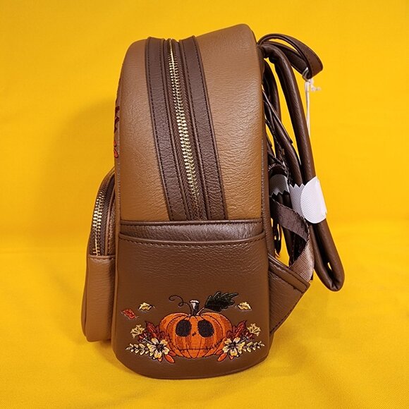 Disney The Nightmare Before Christmas Zero & Fall Pumpkin Head GID Mini Backpack - Picture 8 of 13